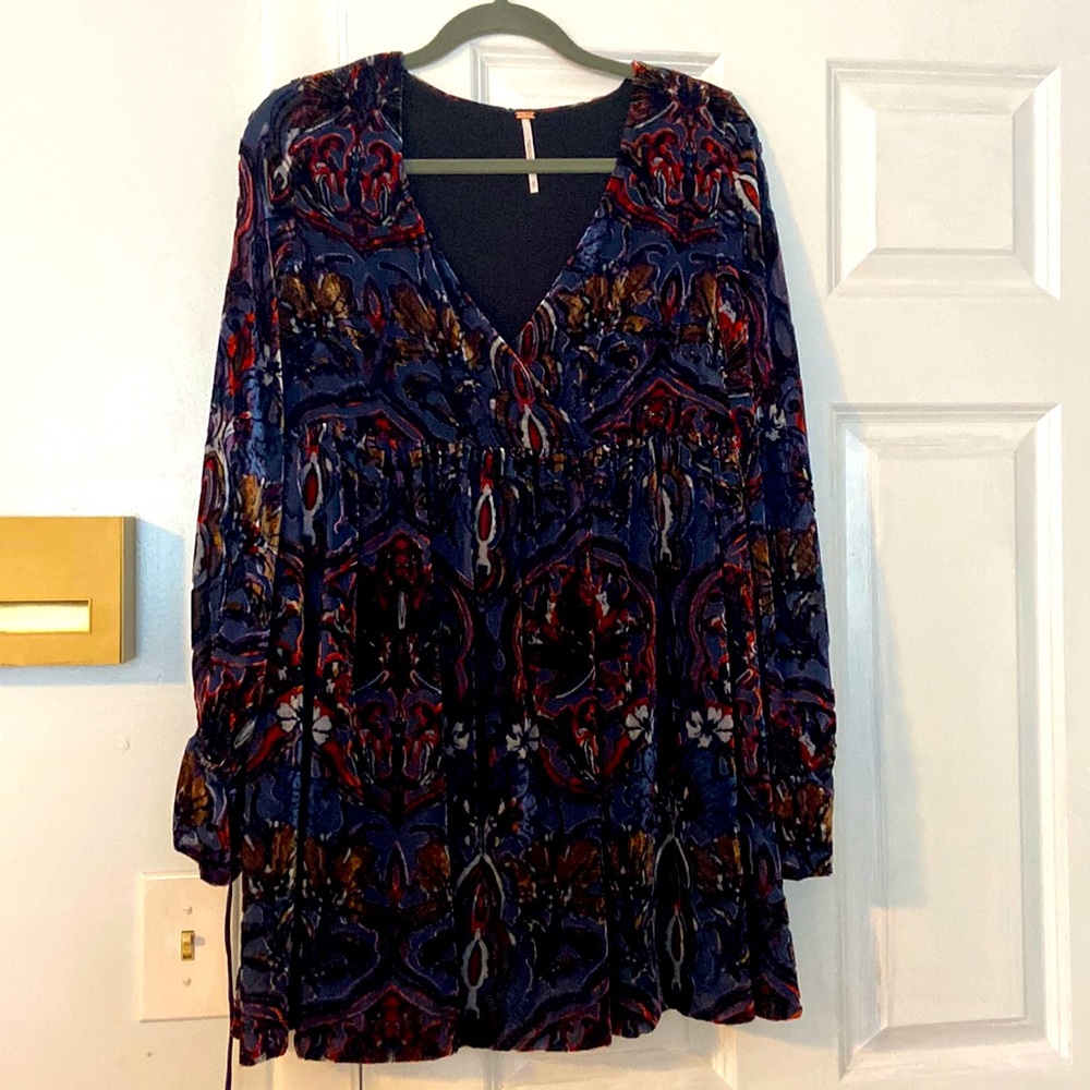 Free people velvet dress size small